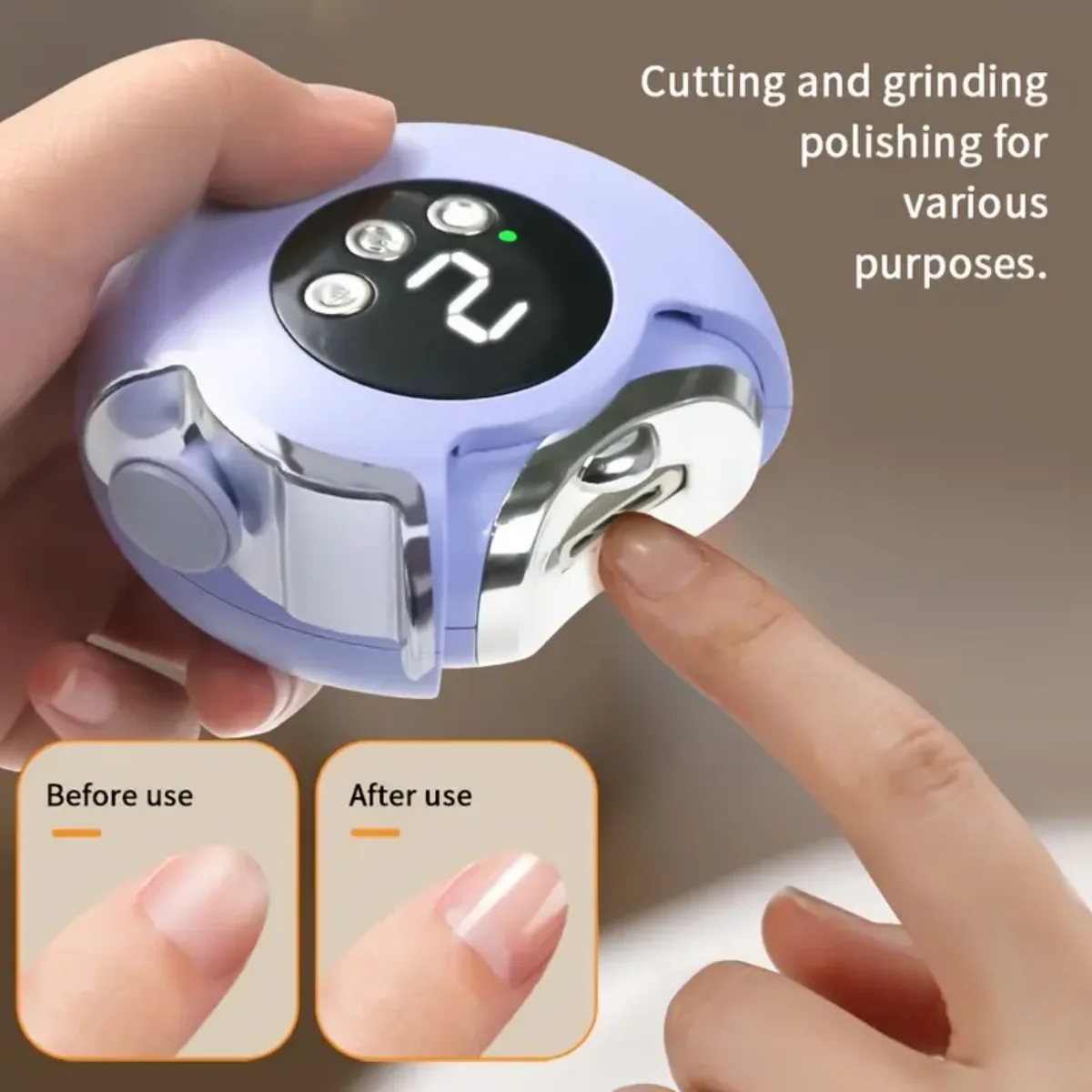 Baby Nail Trimmer Electric - 3 in 1 Electric Nail Clipper