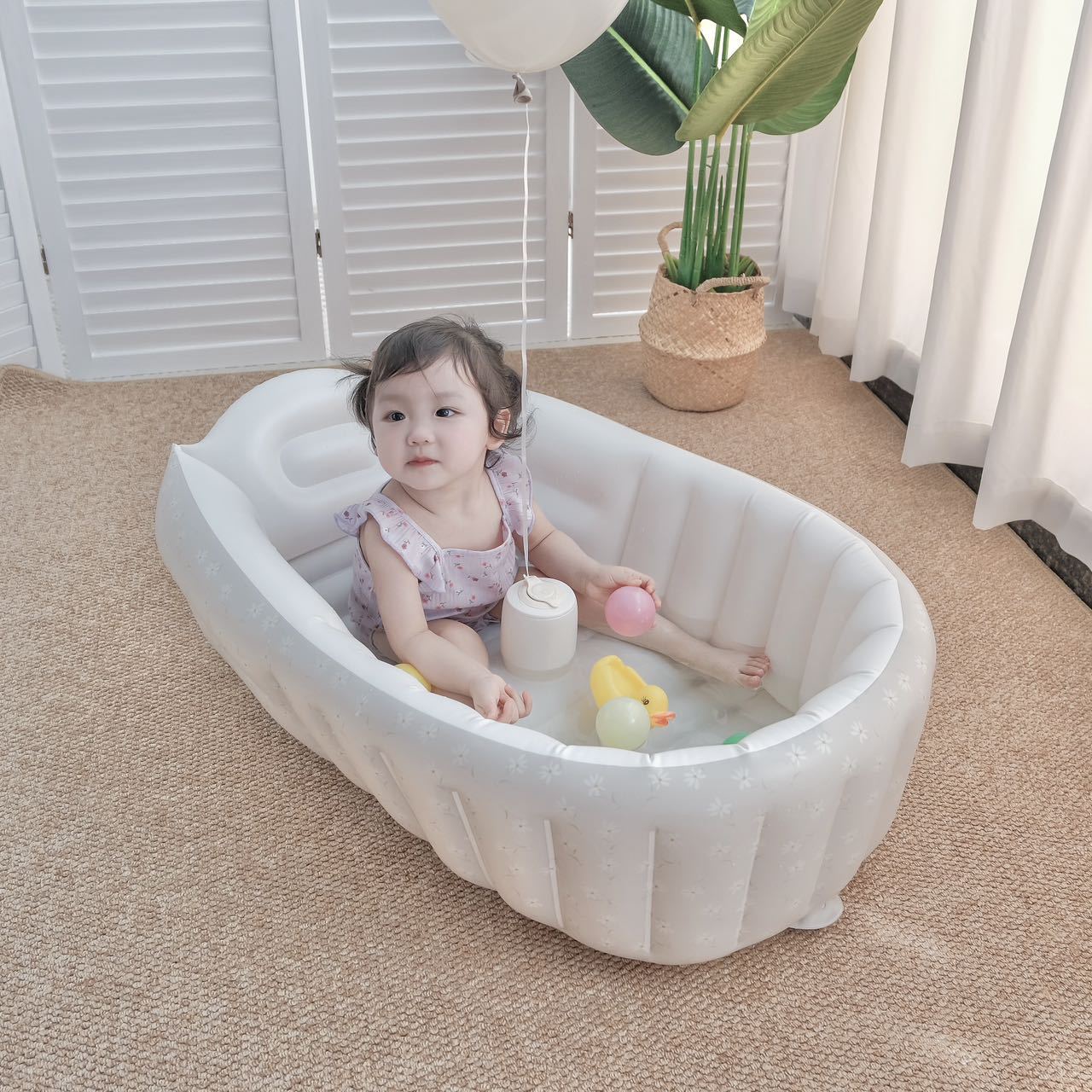Baby Products For Bathing - 1PC Cartoon Inflatable Bathtub for Kids