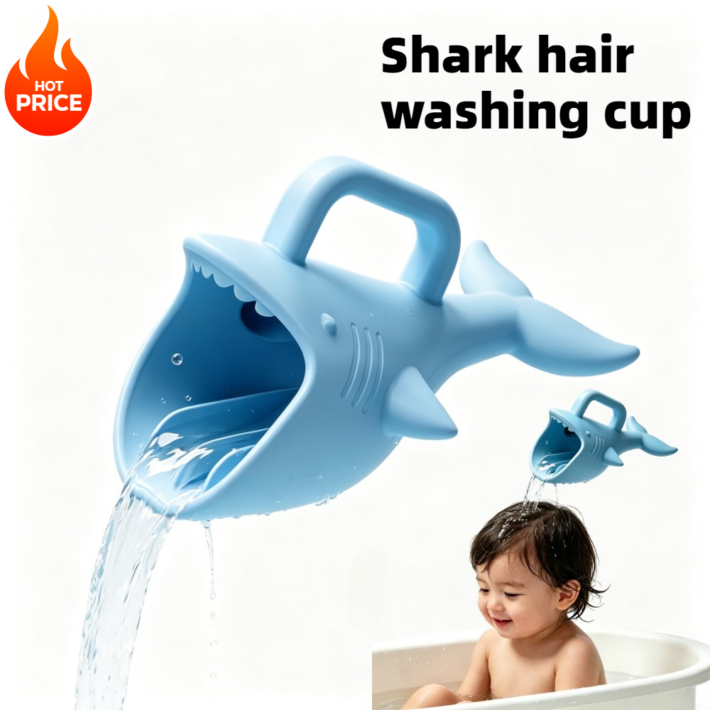 Silicone shark Baby Bath Rinse - Baby Products For Bathing ulasan dan harga