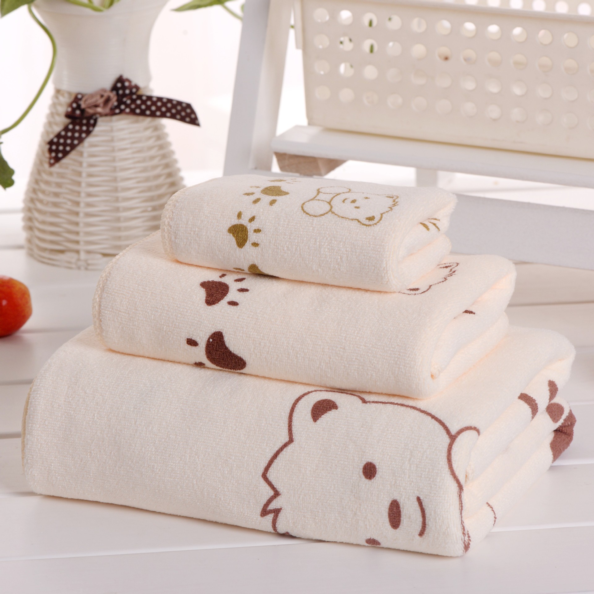 3pcs Cartoon Bear Baby Bath To - Baby Products For Bathing ulasan dan harga