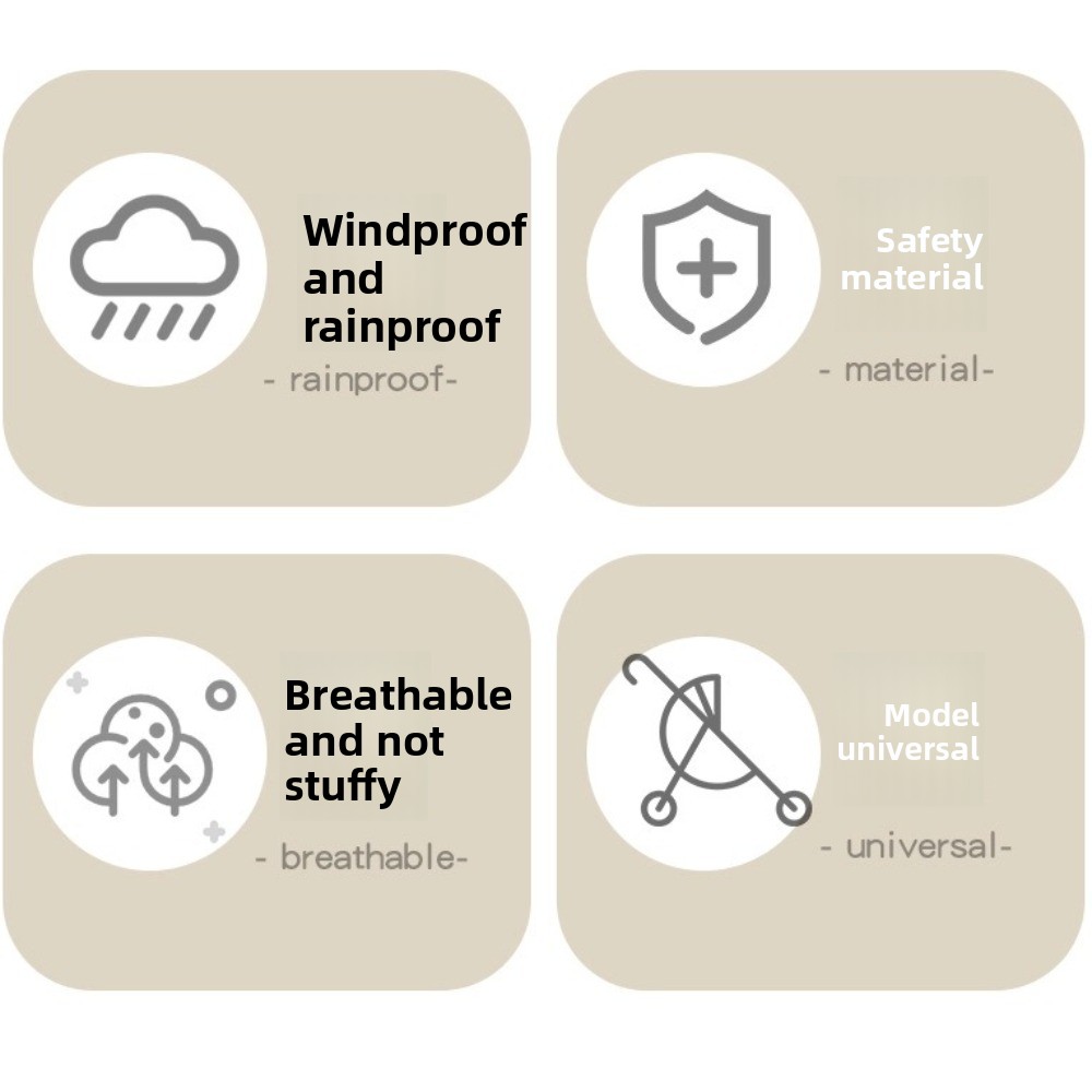 Transparent Baby Strollers Rai - Stroller Rain Cover ulasan dan harga