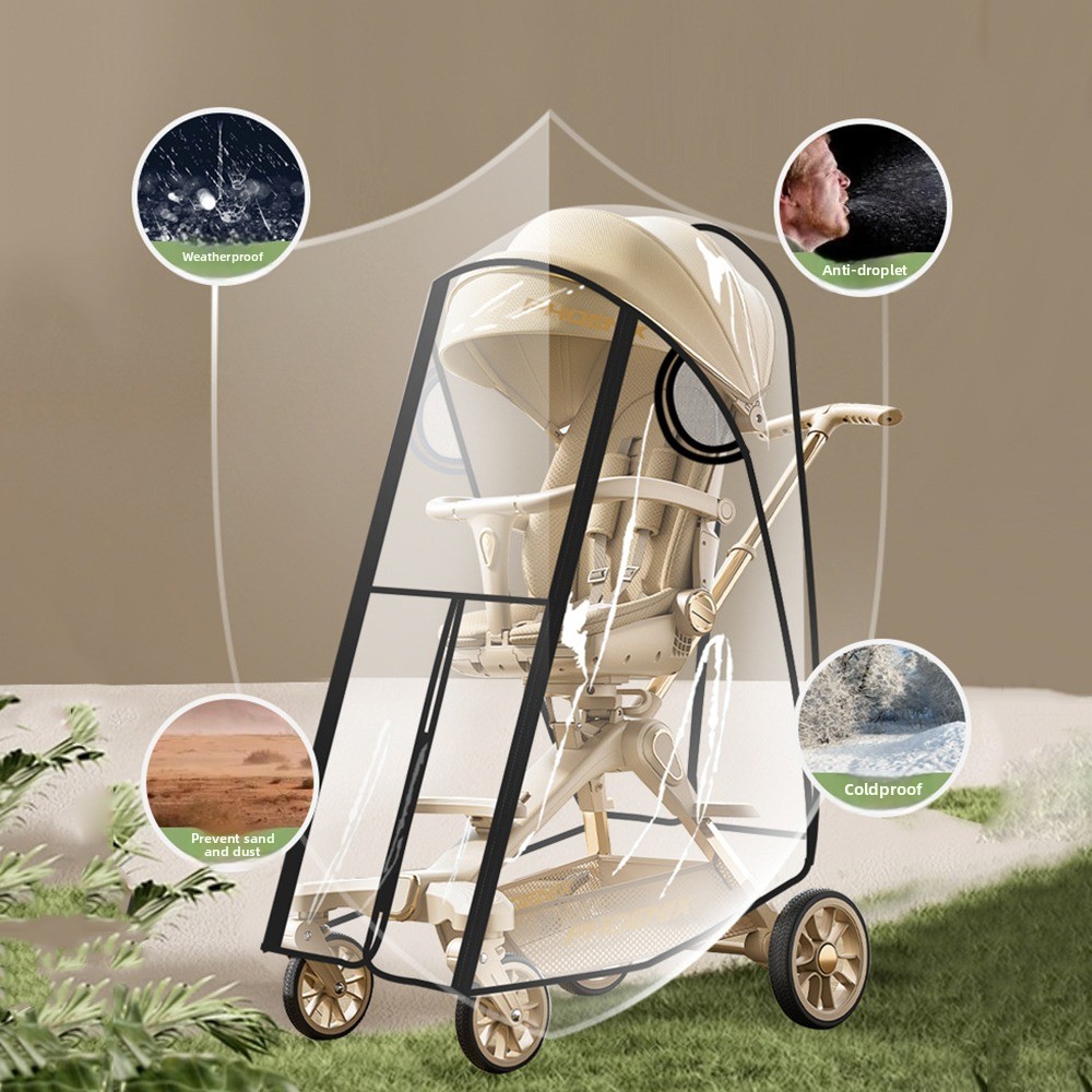 Transparent Baby Strollers Rai - Stroller Rain Cover ulasan dan harga