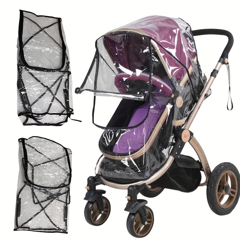1pc Portable Universal Waterpr - Stroller Rain Cover ulasan dan harga