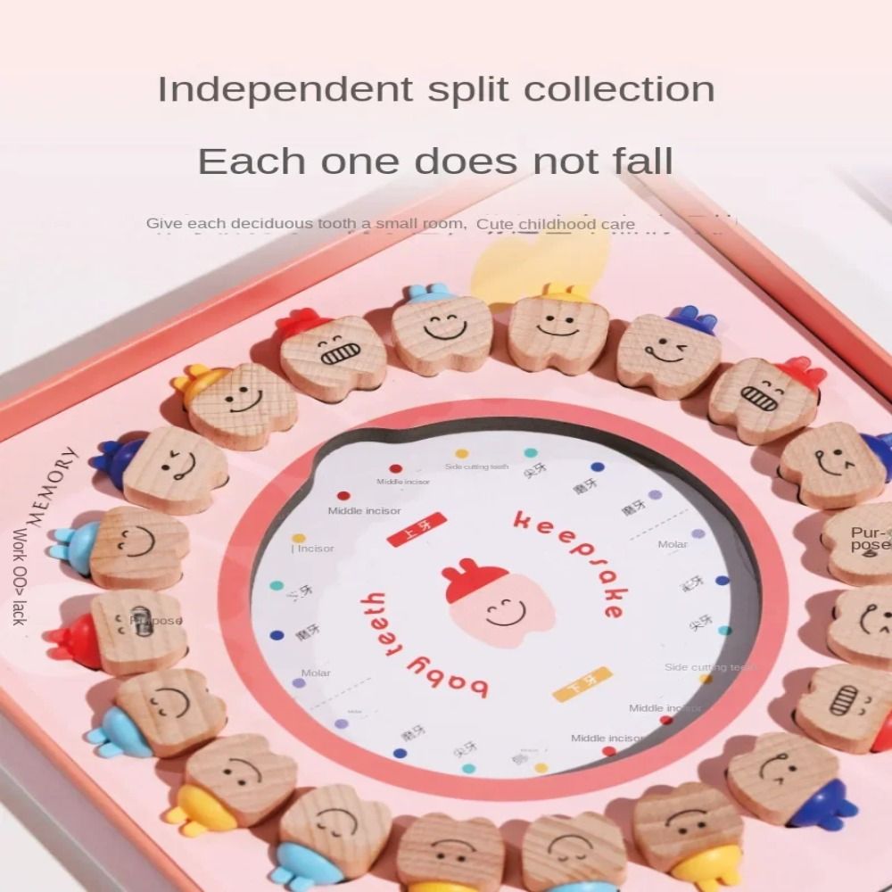 Wooden Baby Tooth Box Cartoon  - Baby Products Storage Box ulasan dan harga