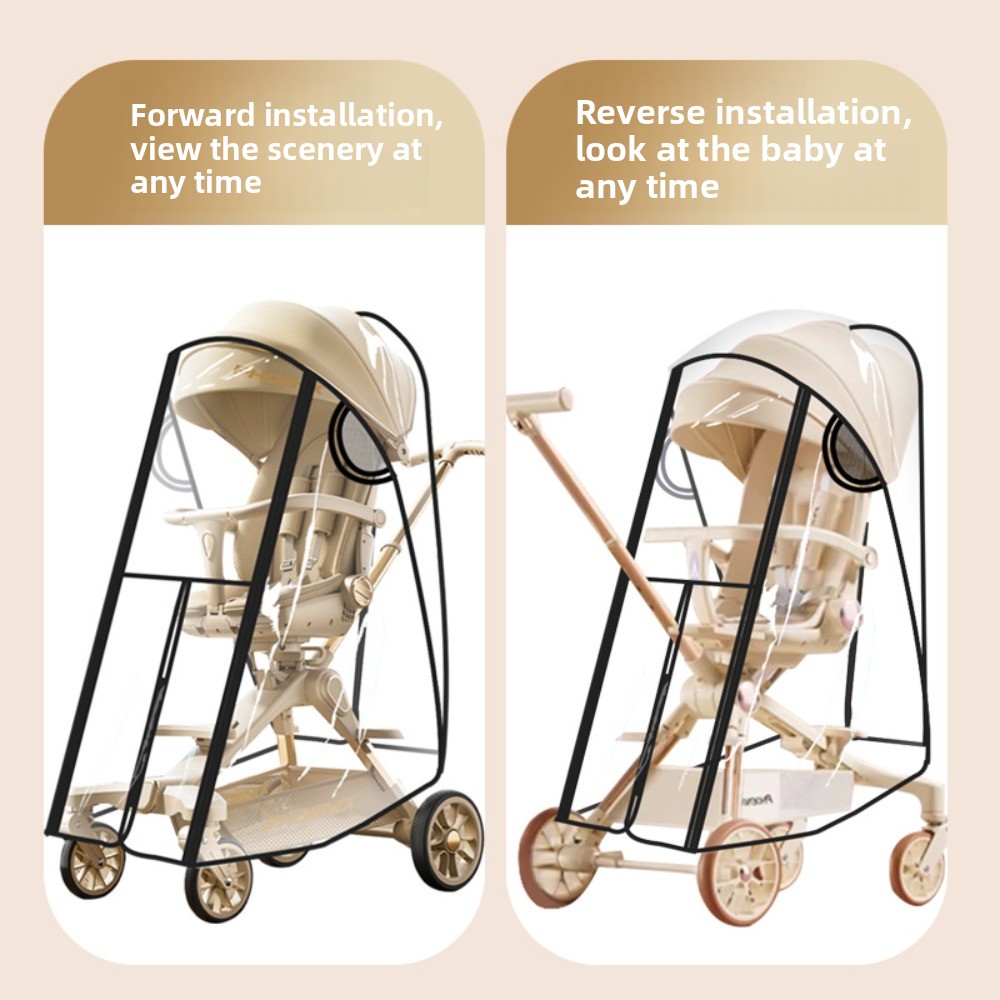 Transparent Baby Strollers Rai - Stroller Rain Cover ulasan dan harga