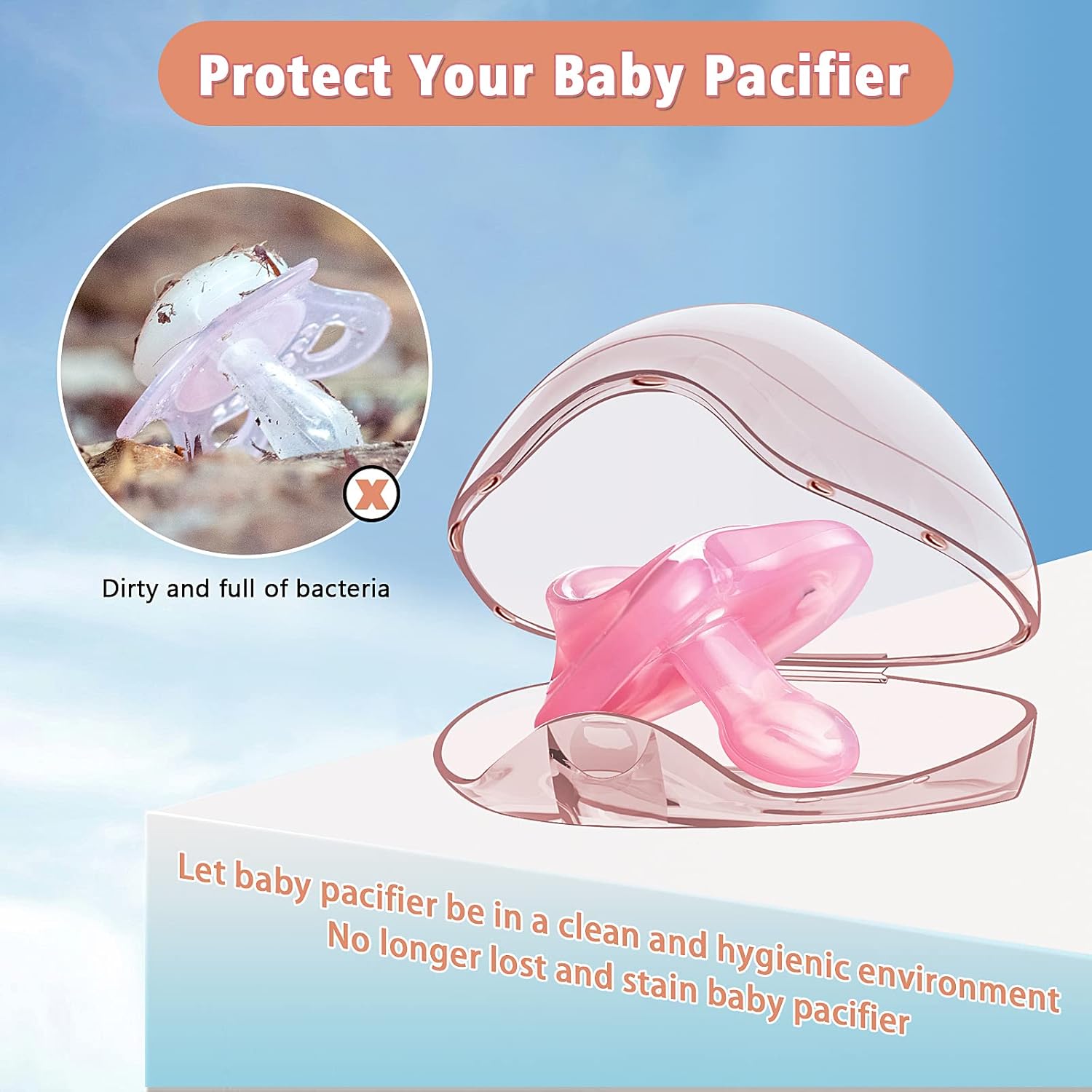 Pacifier Holder - 2/4 Pcs Trav - Baby Products Storage Box ulasan dan harga