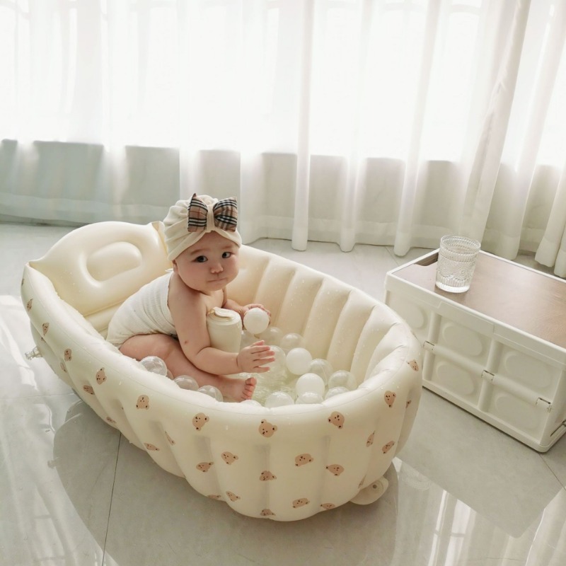 1PC Cartoon Inflatable Bathtub - Baby Products For Bathing ulasan dan harga