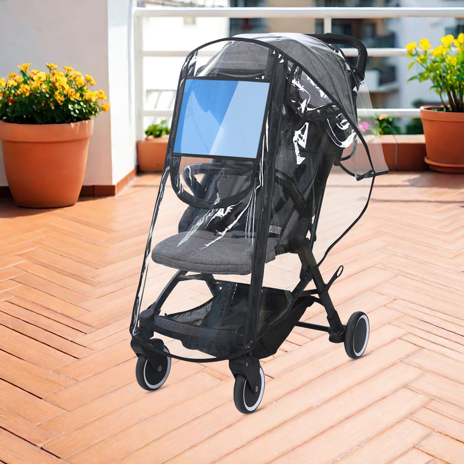 Clear Waterproof Stroller Rain - Stroller Rain Cover ulasan dan harga