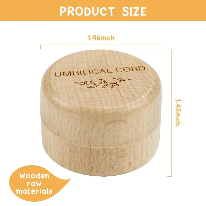 Wooden Baby Umbilical Cord Box - Baby Products Storage Box ulasan dan harga
