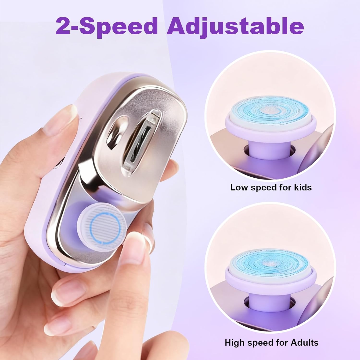Electric Nail Trimmer with Lig - Baby Nail Trimmer Electric ulasan dan harga