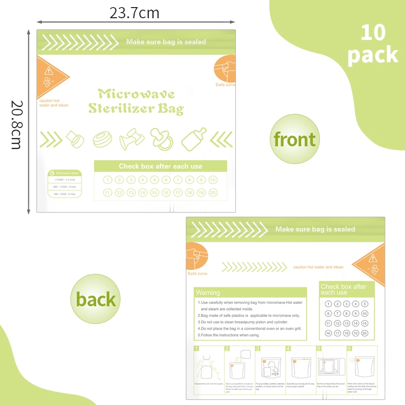 10Pcs Reusable BPA Free Microw - Zwitsal Baby Products ulasan dan harga