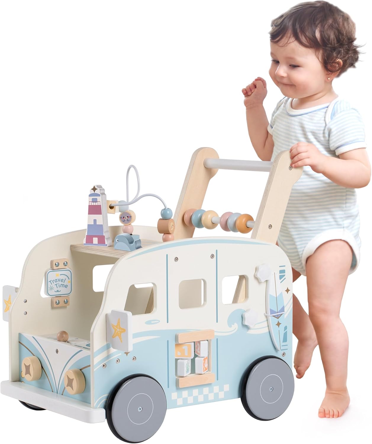 Robotime Robud Wooden Baby Wal - Baby Walker Activity ulasan dan harga