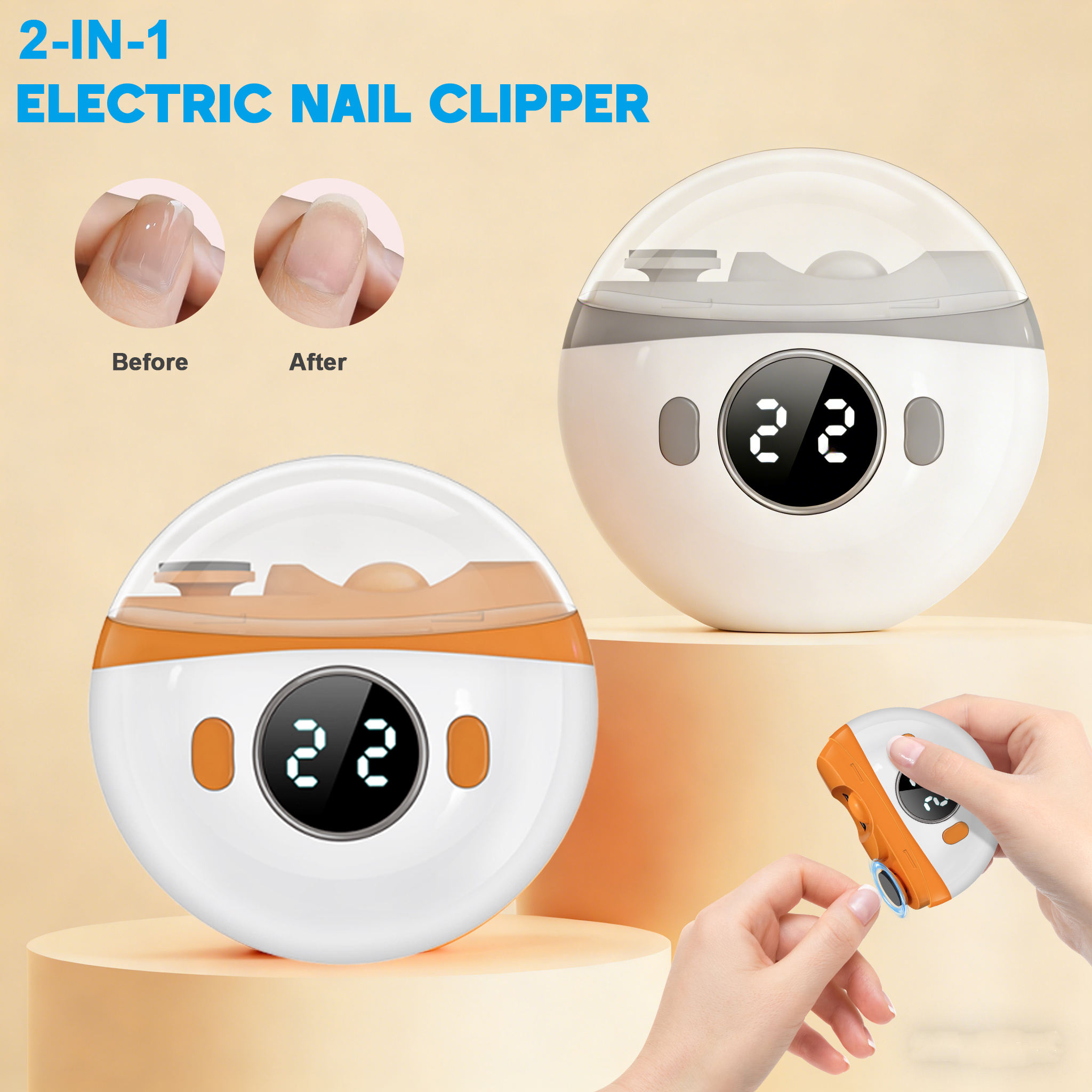 2 in 1 Electric Nail Clipper N - Baby Nail Trimmer Electric ulasan dan harga