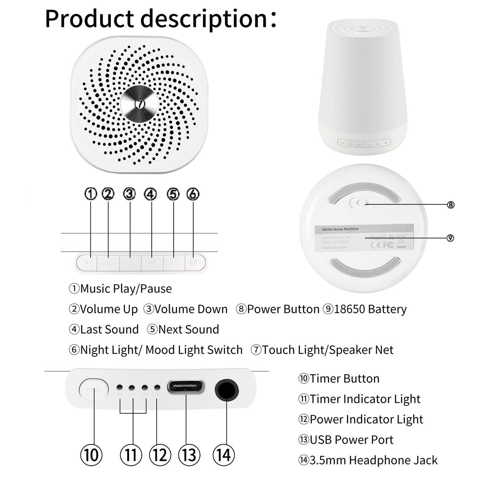 White Noise Sound Machine Baby - White Noise Machine Baby ulasan dan harga