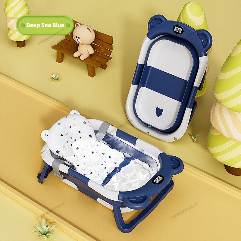 Foldable Baby Bath Tub Intelli - Baby Products For Bathing ulasan dan harga