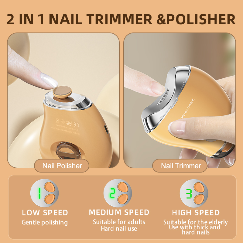 2in1 Automatic Nail Clipper El - Baby Nail Trimmer Electric ulasan dan harga